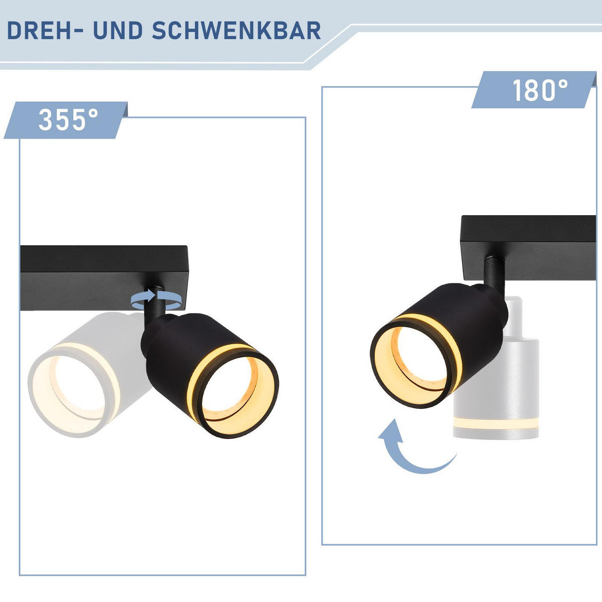 STRAHLER Oeynhausen 6-flammig 83/5/15.7 cm - Schwarz, Metall (83/5/15.7cm) - Nettlife