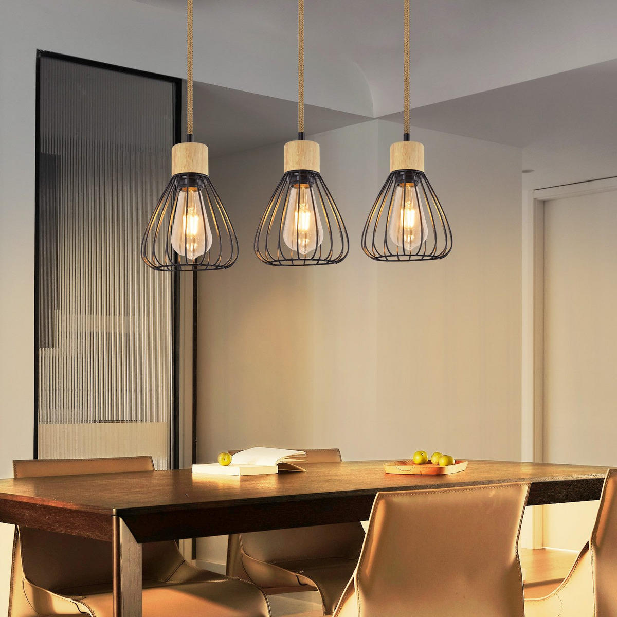 HÄNGELEUCHTE Daxq 56/45/146 cm - Beige, Metall (56/45/146cm) - ZMH