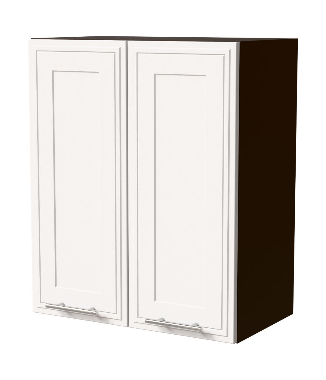HÄNGESCHRANK Salo W3/60 Lava / Weiß Matt 60 / 32,5 / 72cm - Dunkelgrau/Weiß, Holz/Holzwerkstoff (60/72/32.5cm) - Feldmann-Wohnen