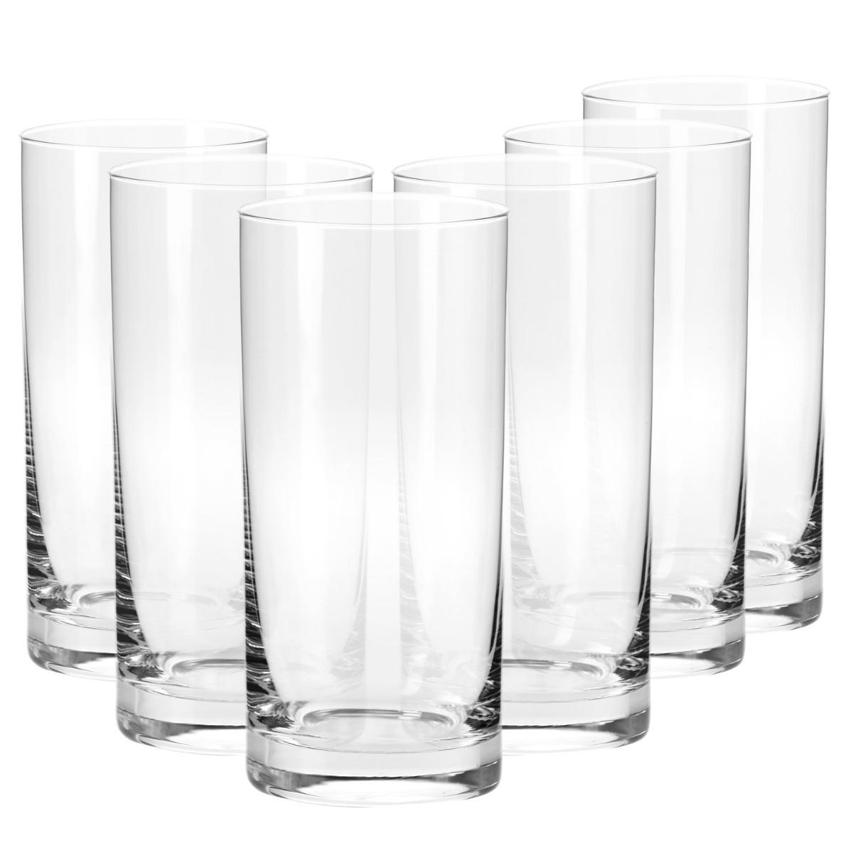 LONGDRINKGLÄSER XNO, 6er-Set, 280 ml - Transparent, Glas (0.28L) - Krosno Glass
