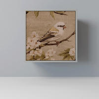 SIDEBOARD PETAL DISTINGUISH, Grau, 57,5x42x57,5 cm, Ohne Füße - Multicolor/Grau, Holzwerkstoff (57.5/57.5/42cm) - SpaceRebels