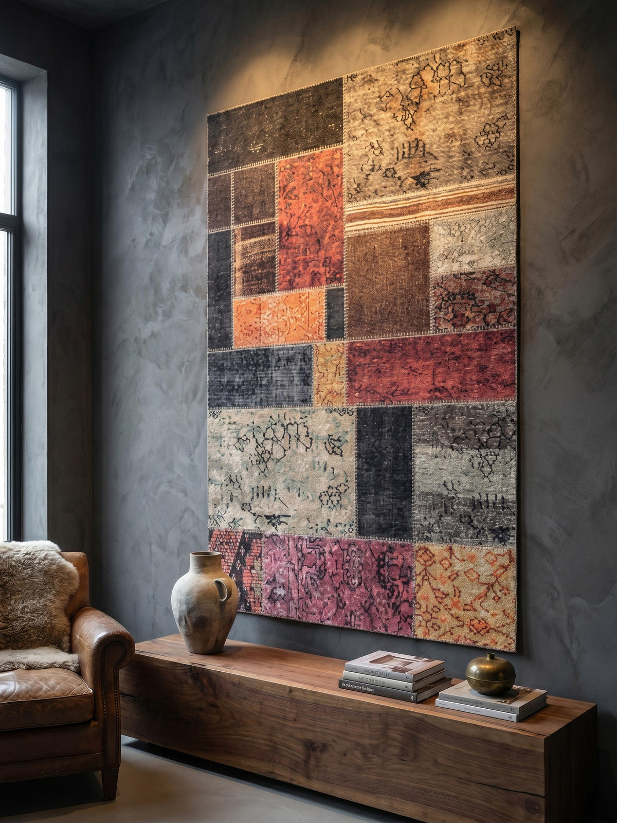TEPPICH Wohnzimmer Patchwork Pflegeleicht Waschbar OEKO-TEX Multi 140x200 cm Gekettelt Flur – PIZOL - Multicolor, Textil (140/200cm) - KADIMA DESIGN
