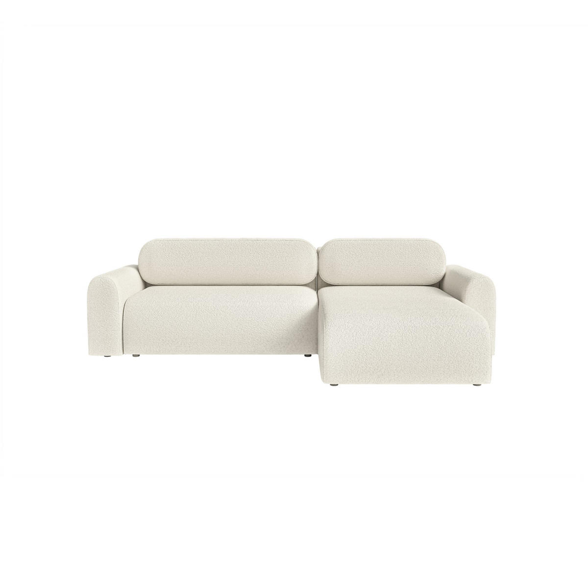 ECKSOFA Lome L mit Schlaffunktion, Weiß - Weiß, Textil (286/185cm) - Fedve