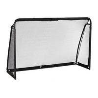 FUSSBALLTOR - Schwarz, Kunststoff/Metall (180/60cm) - Relaxdays