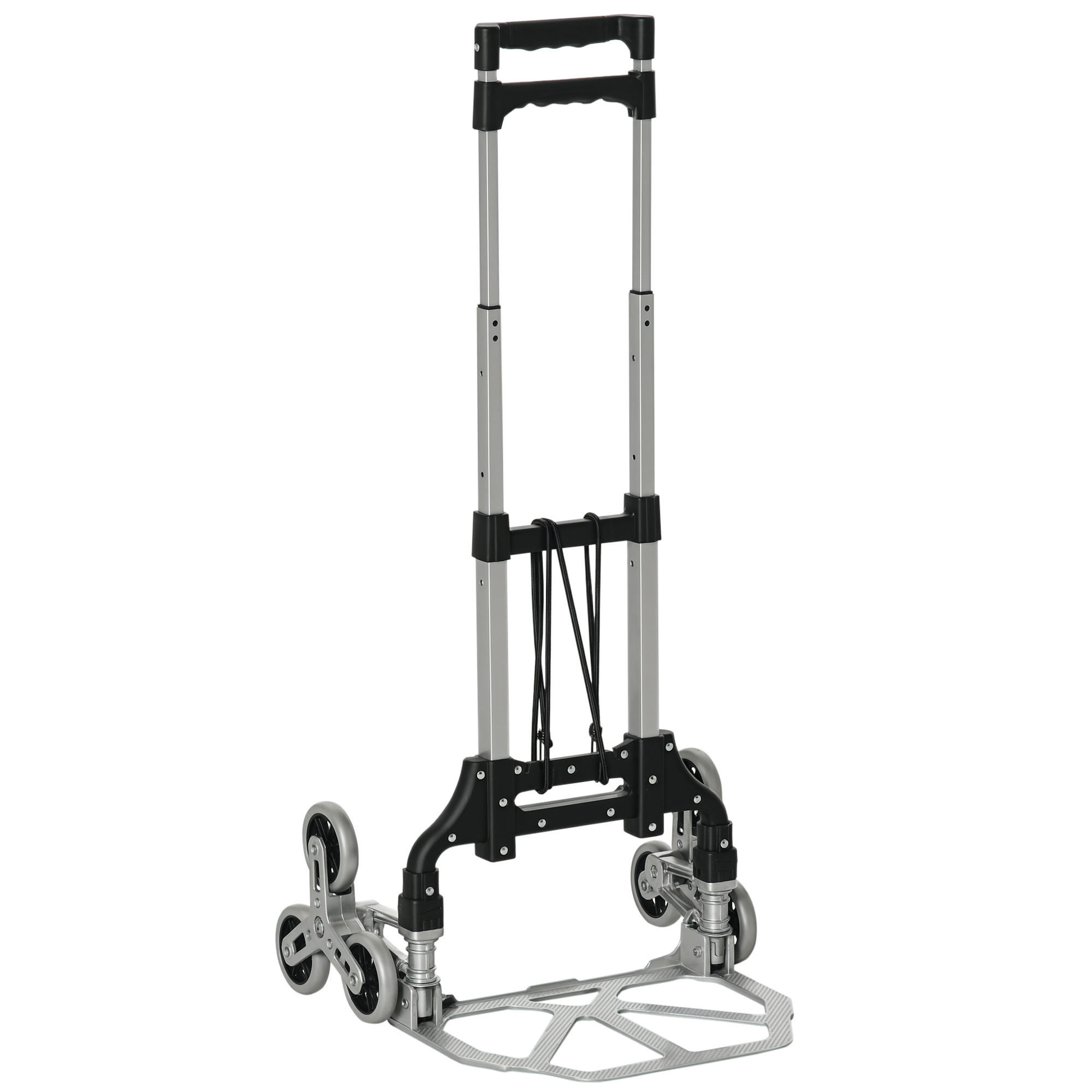 SACKKARRE DE-09214 mit 6 Rädern, automatische Klappfunktion Silber - Silberfarben, Metall (47/47/100cm) - ComfortXL