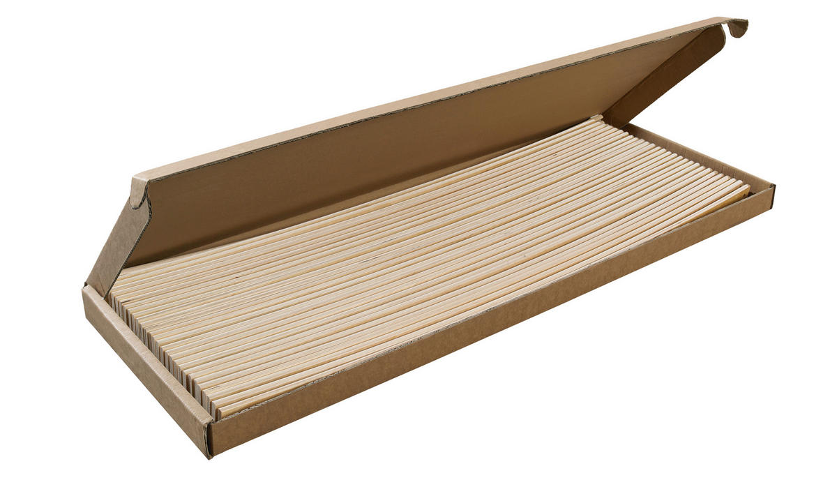 ROLLROST Premium 120x200, Lattenrost aus Birke mit 28 Latten, fertig montiert und gerollt, Traglast 130Kg - Buchefarben, Holz (120/200cm) - Sleepneo