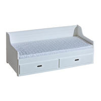 POSTEL SAMMY 80X200 s úložným prostorem, Bílá - bílá, dřevo (80/200cm) - MASSENO