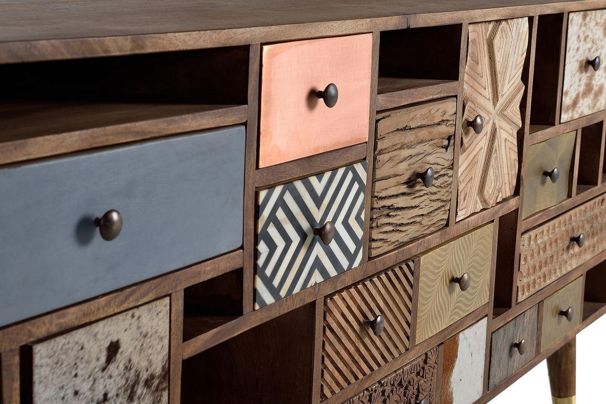 SIDEBOARD aus Mangoholz - Braun, Holz (40/76/160cm) - Giner y Colomer