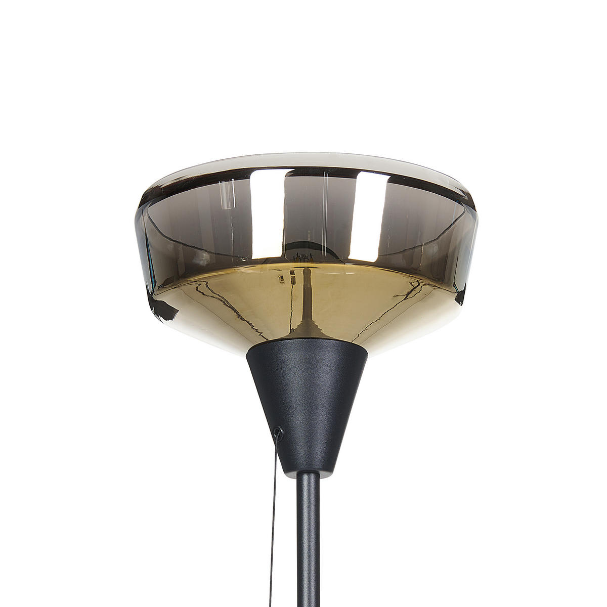 STEHLAMPE Talparo 25/25/175 cm - Schwarz, Metall (25/25/175cm) - Beliani