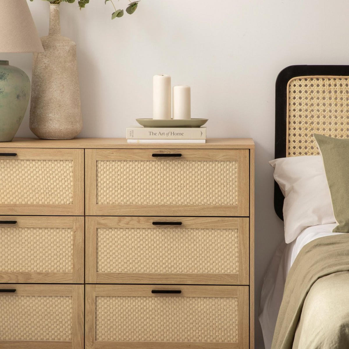 SCHUBLADENKOMMODE DOPPELTE Samoa Natürlich 120 cm x 90 cm - Naturfarben, Holzwerkstoff (120/90/40cm) - Klast Home