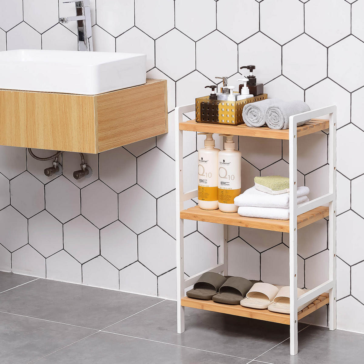 STANDREGAL KÜCHENREGAL - Weiß, Holz (31.5/45cm) - Hansiro