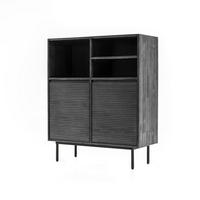 SIDEBOARD CAPELLA Grau 100x40x120 cm - Grau, Holz (100/120/40cm) - FURNLUX