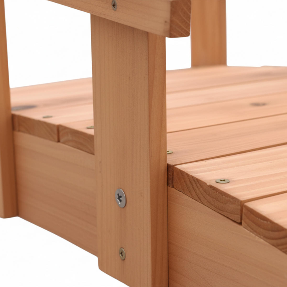 GARTENBRÜCKE - Orange, Holz (70/32/25cm) - Relaxdays