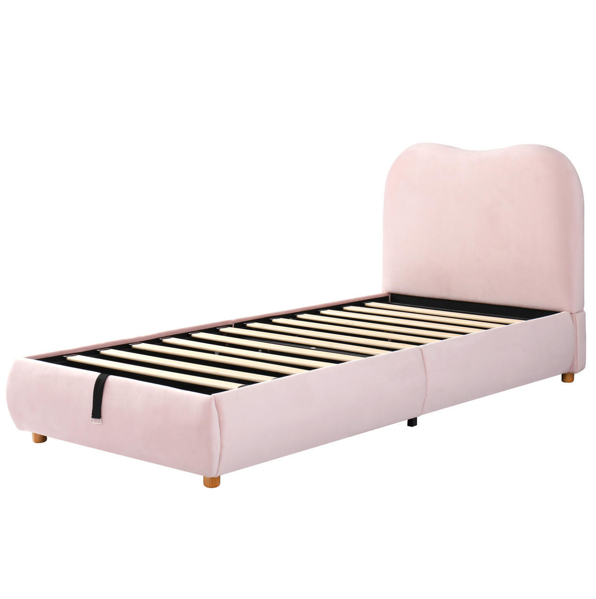 POLSTERBETT 160/200 cm aus Samt mit USB, Steckdosen und 2 Nachttischen Beige - Beige, Textil (160/200cm) - Modenvie
