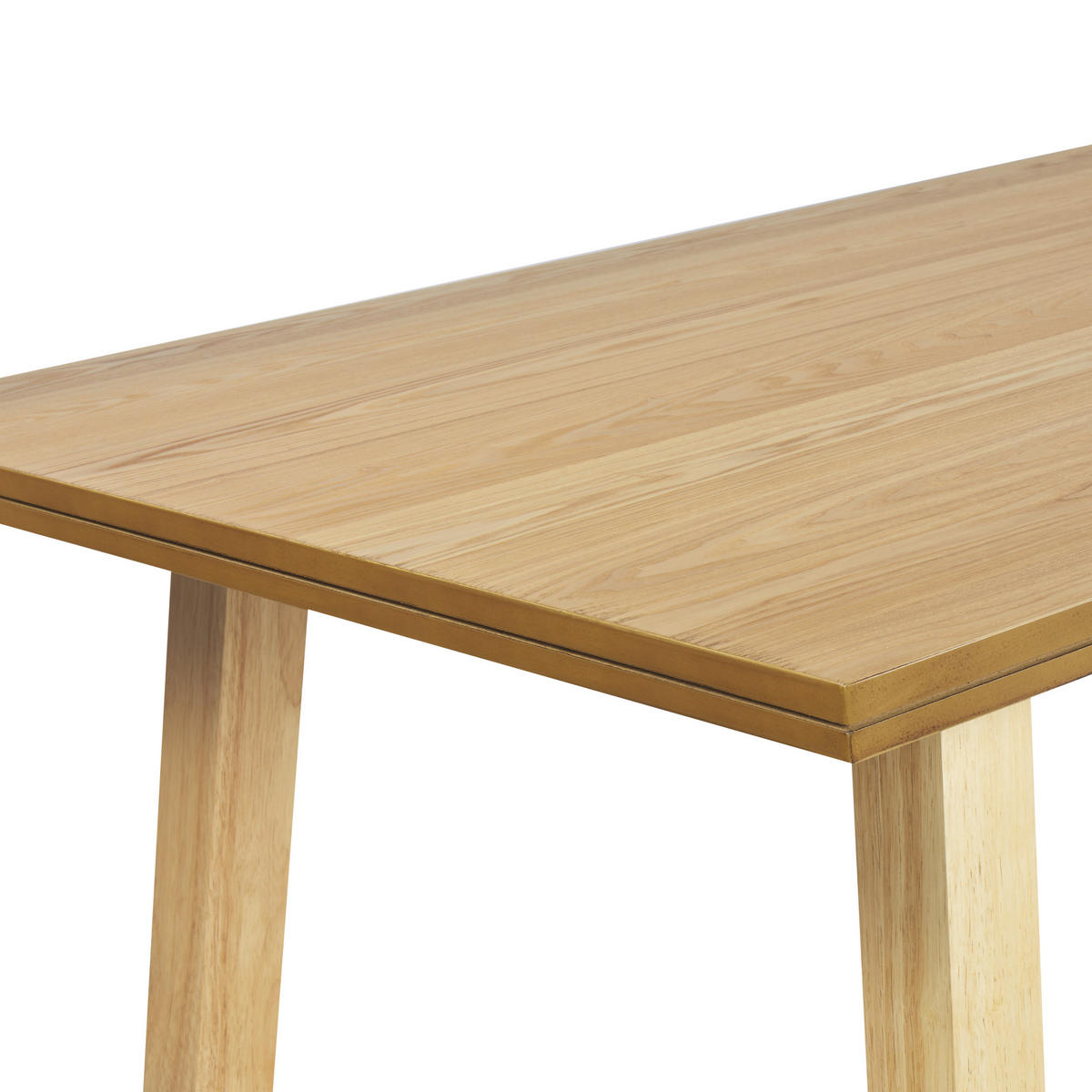 ESSTISCH 160/90 cm Helles Holz Barnes - Hellbraun, Holzwerkstoff (160/90/76cm) - Beliani