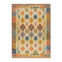 FLACHGEWEBETEPPICH Mehrfarbig Serak 80/150 cm - Multicolor, Kunststoff/Textil (80/150cm) - Atticgo
