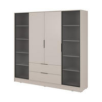 KLEIDERSCHRANK – 206 cm – Kelly – Kaschmir – KS-GEN0286 - Kaschmir, Holzwerkstoff (206/200/51cm) - hi-markt