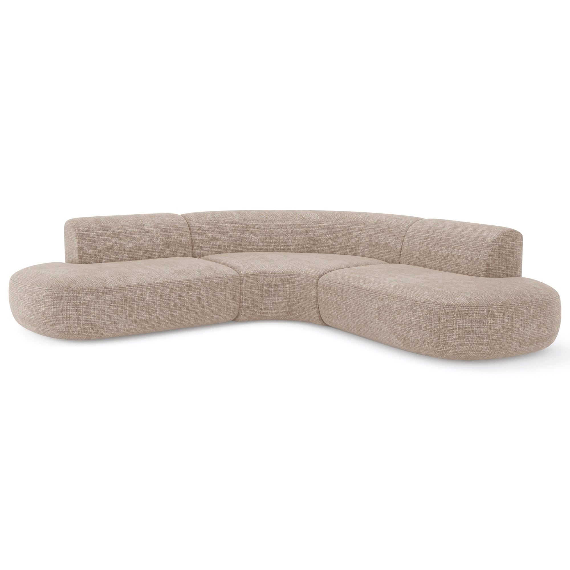 Premium Interiors Ecksofa Beige 250x90 cm