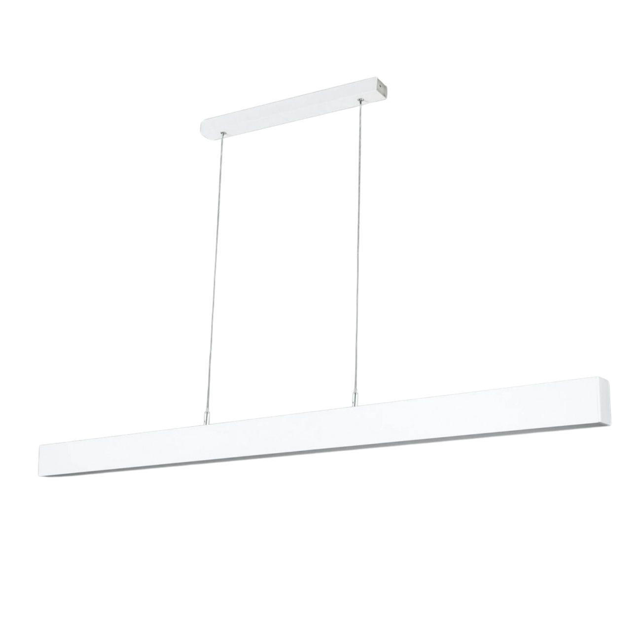 HÄNGELEUCHTE Kenzo, Weiß, 120cm - Weiß, Metall (120/6/6.5cm) - KOSILUM