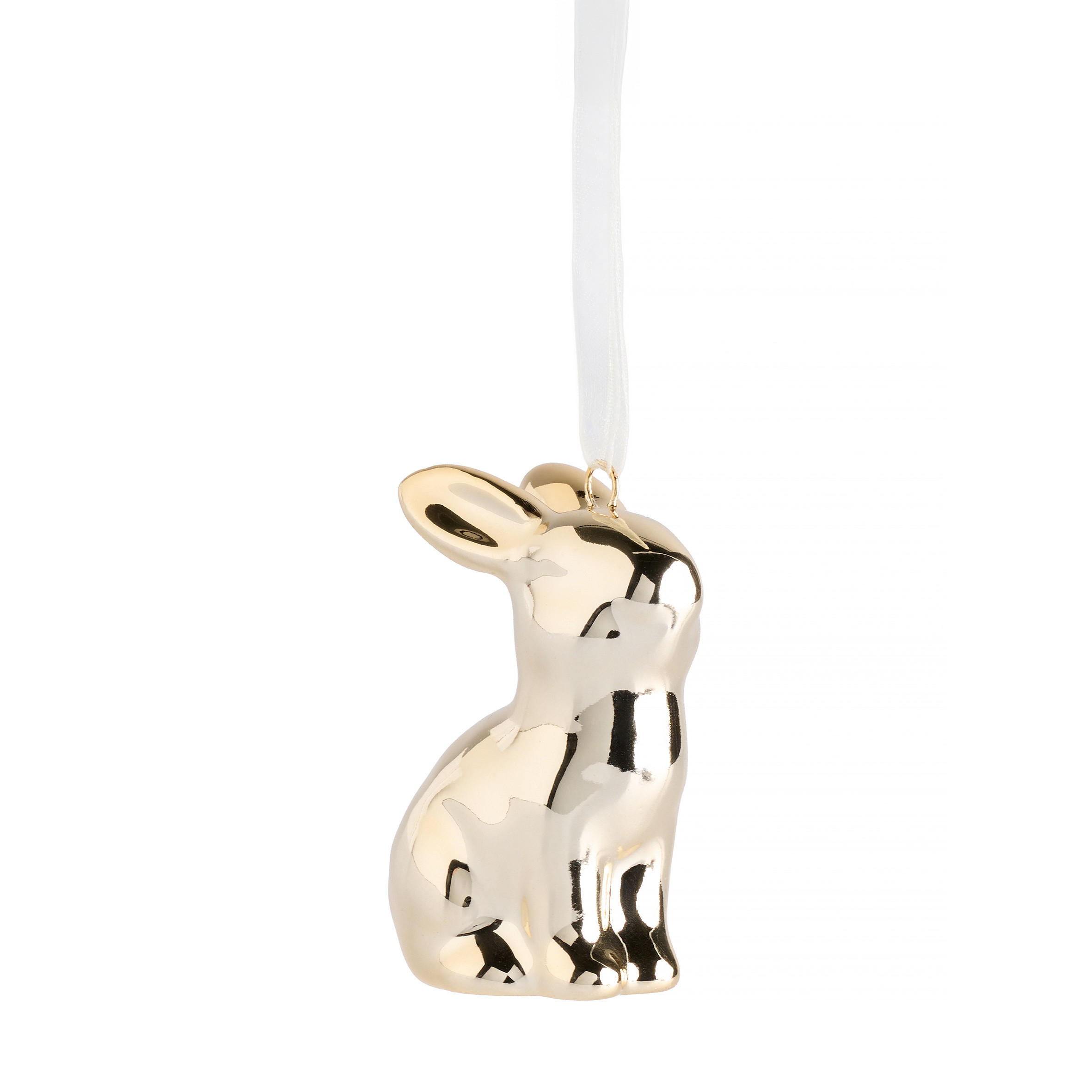 OSTERDEKO Bunny - Goldfarben, Keramik (4/6.5/3cm) - home&you
