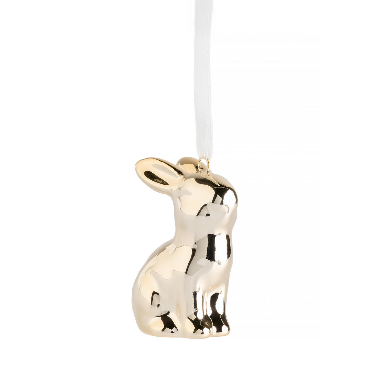 OSTERDEKO Bunny - Goldfarben, Keramik (4/6.5/3cm) - home&you