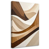 LEINWANDBILD 3D und geometrisch 40x60cm - Beige, Textil (40/60cm) - Feeby