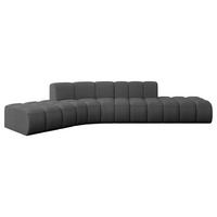 ECKSOFA modulares Sofa Solven-L1 - 380x174x70 cm Grau - Grau, Holzwerkstoff/Textil (380/174cm) - ALTDECOR