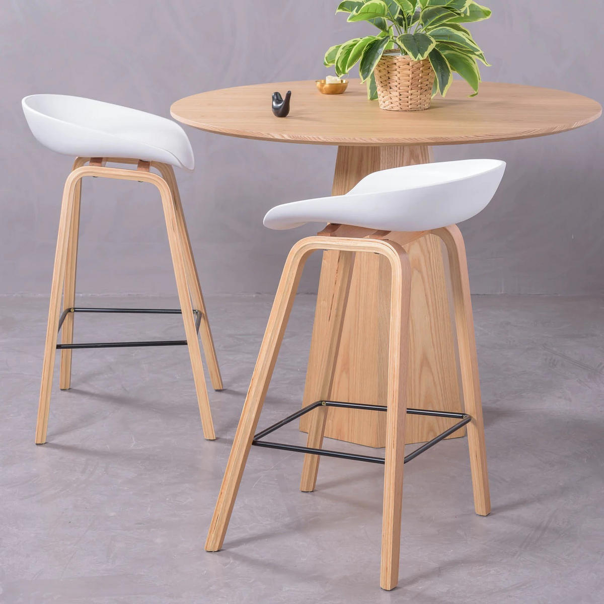 HOCKER Kunststoff Weiß - Weiß, Kunststoff (49/76/45cm) - Nest Dream
