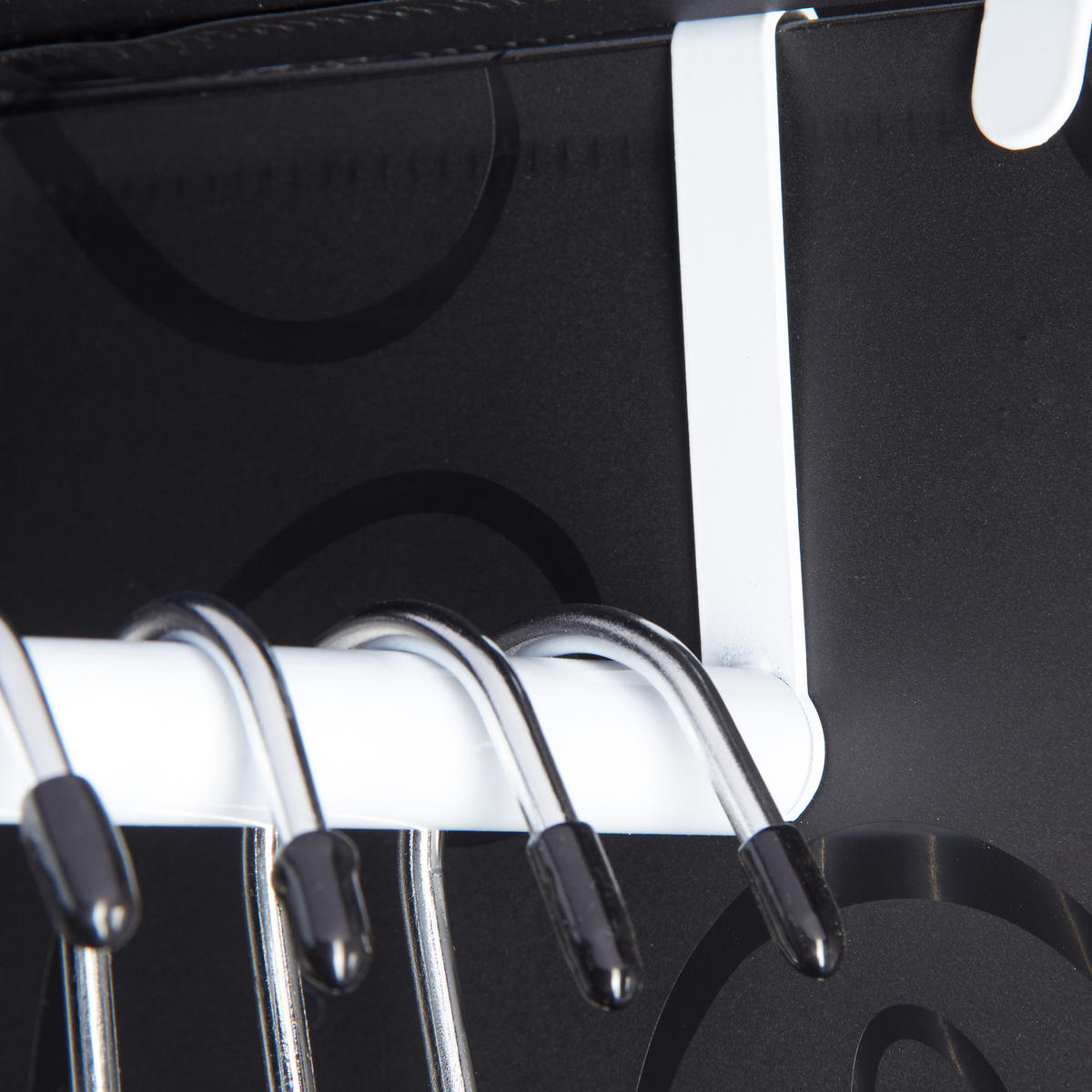 KLEIDERSCHRANK Stecksystem - Schwarz, Kunststoff/Metall (145/180/36.5cm) - Relaxdays