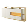 SIDEBOARD - 200cm x 43.6cm - Holzspan - beige, naturfarben hell - IDESIA - Beige, Holz (200/92.8/43.6cm) - Vente-Unique