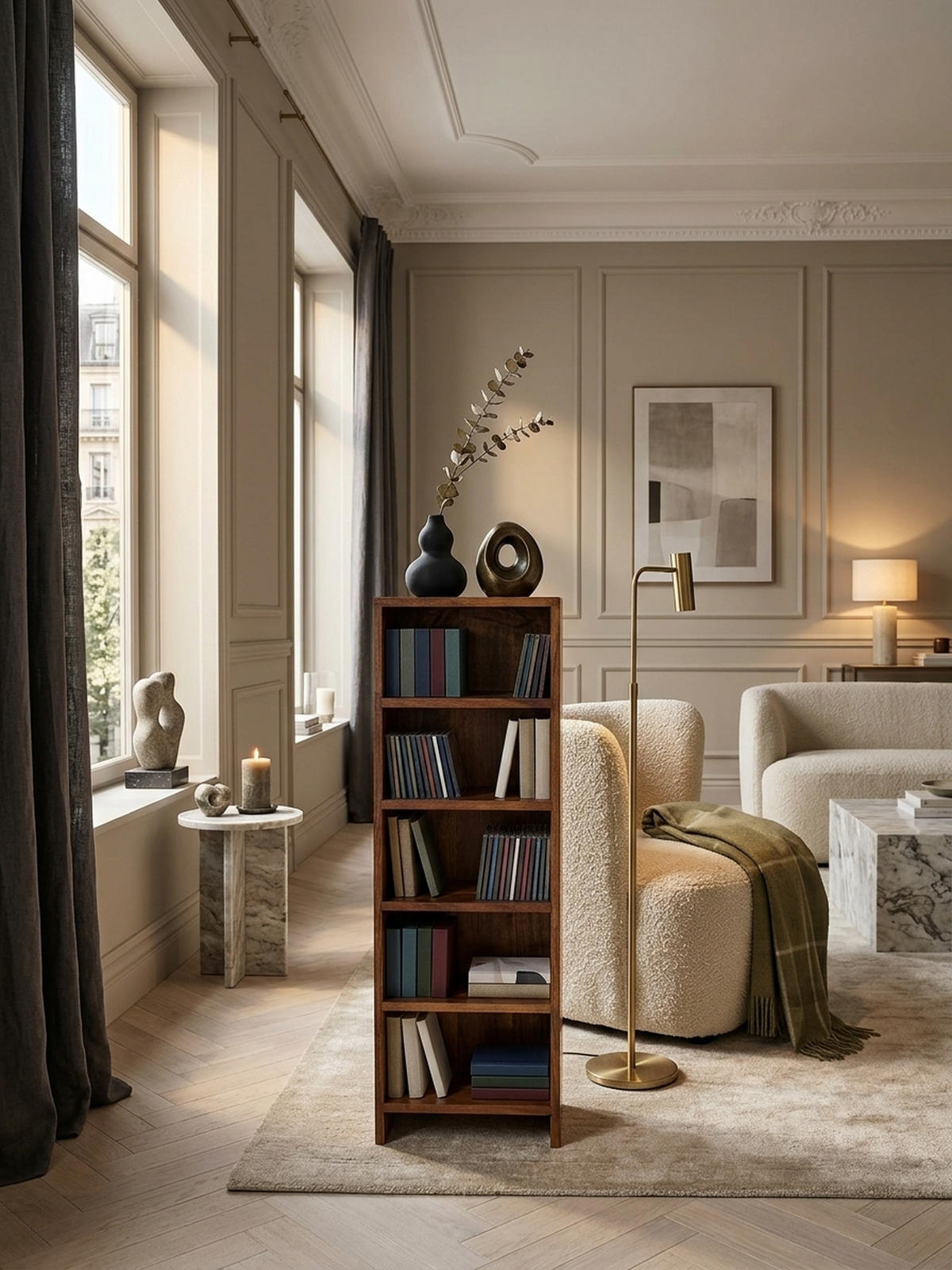 CD-REGAL Massivholz Pflegeleicht 90cm, Braun 30x17x90 cm - Braun, Holz (30/90/17cm) - KADIMA DESIGN