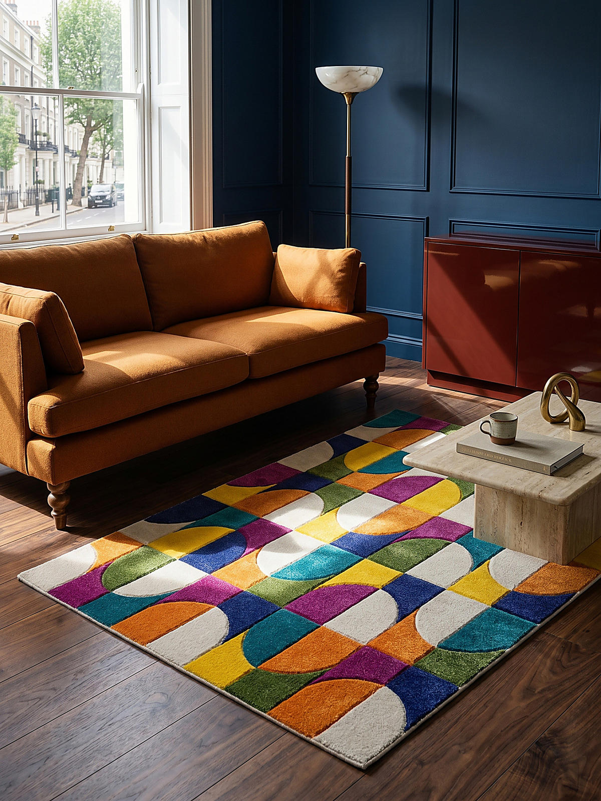 TEPPICH Bunt-Retro-Geometrisch, langlebig QUAGGY, Multi 200x290 cm - Multicolor, Textil (290/200cm) - KADIMA DESIGN