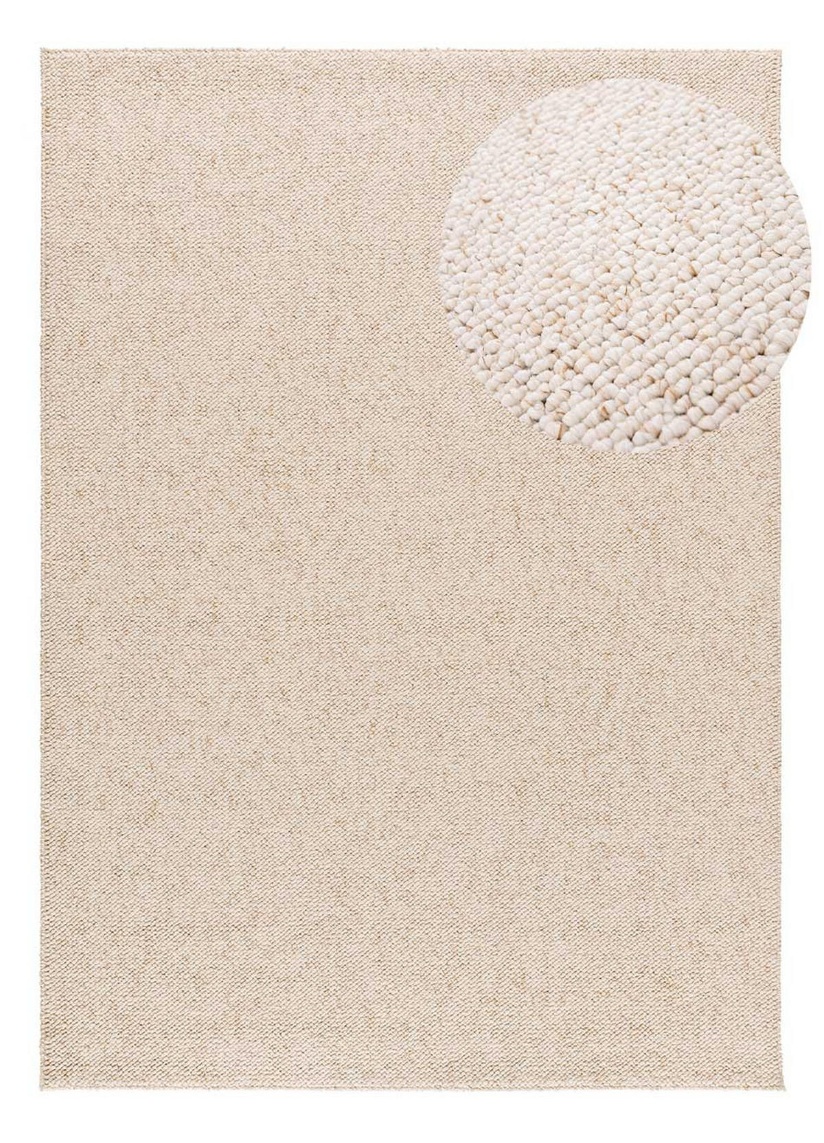 WEBTEPPICH Weiß Petra 120/170 cm - Weiß, Textil (120/170cm) - Atticgo