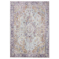 VINTAGE-TEPPICH George waschbar 80x150 cm - Lila/Multicolor, Kunststoff (80/150cm) - benuta