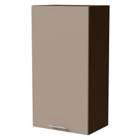 HÄNGESCHRANK Brerra W4/50 Lava / RAL 1019 graubeige Matt 50 / 32,5 / 96cm - Dunkelgrau/Graubraun, Holz/Holzwerkstoff (50/96/32.5cm) - Feldmann-Wohnen