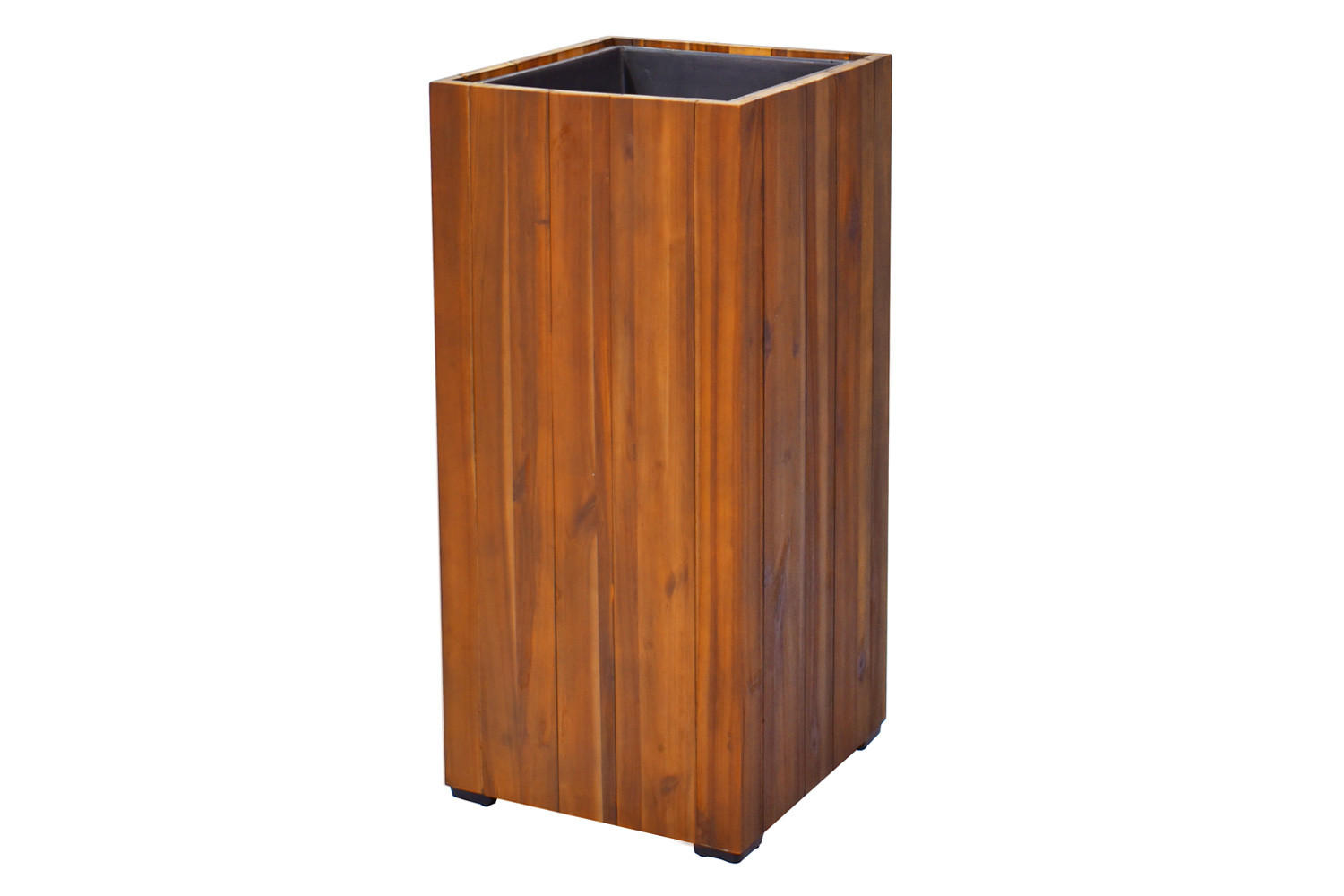 PFLANZKASTEN Colorado 4, 33x72 cm, Akazienholz, Braun - Braun, Holz (33/72/33cm) - dasmöbelwerk