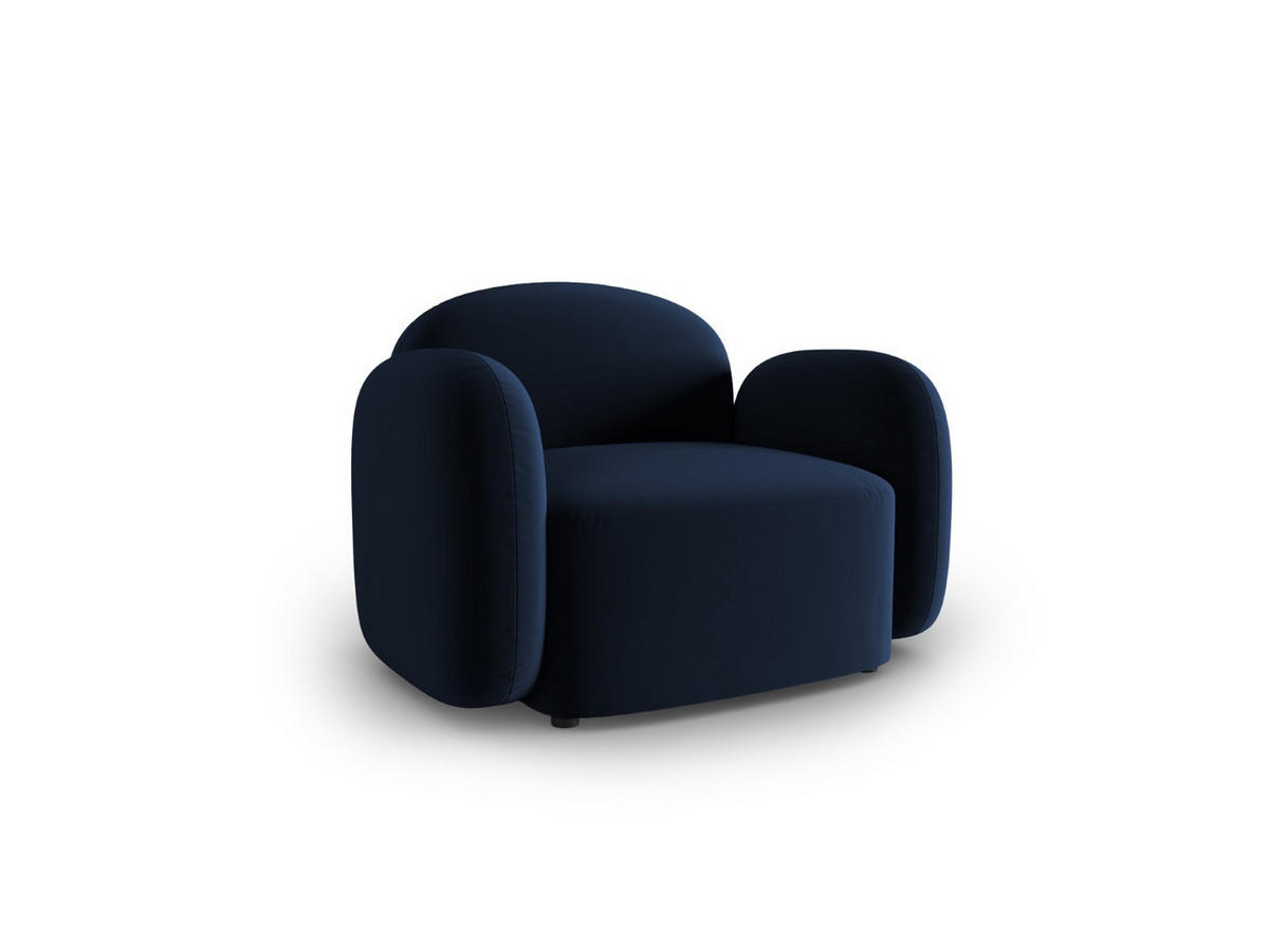 SESSEL Blair aus Samt königsblau - Blau, Textil (87/80/119cm) - Micadoni