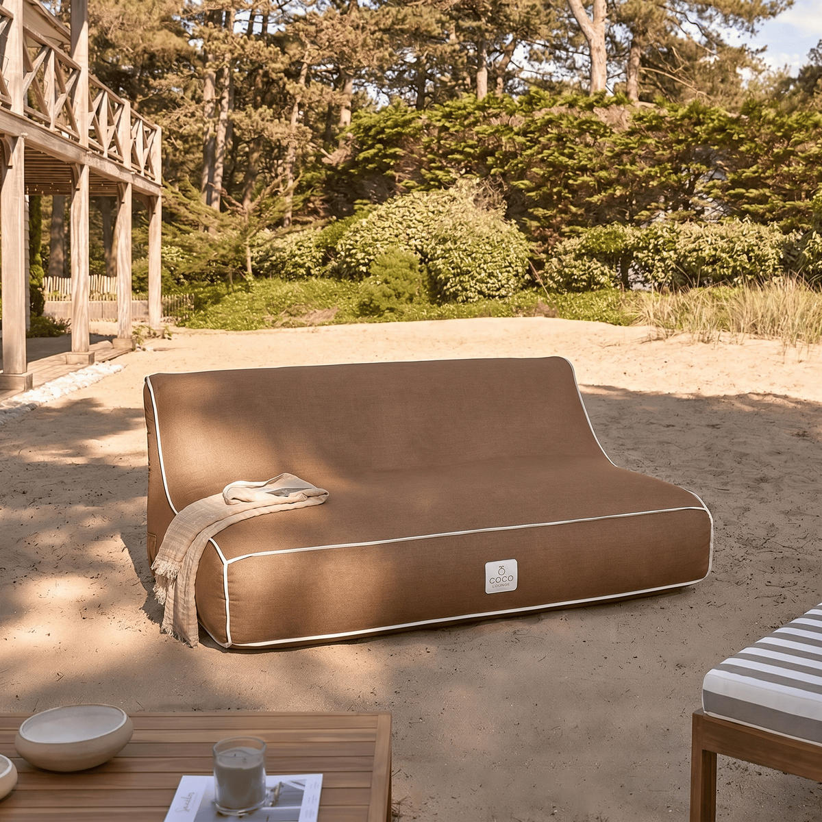 LOUNGESOFA ALIZÉ Braun - Braun, Kunststoff/Textil (160/75/105cm) - Coco Lounge