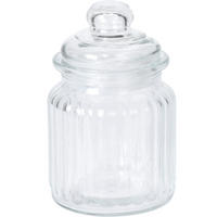 GLAS mit Deckel 9,5/9,5/12,5 cm - Transparent, Glas (9.5/12.5/9.5cm) - Excellent Houseware