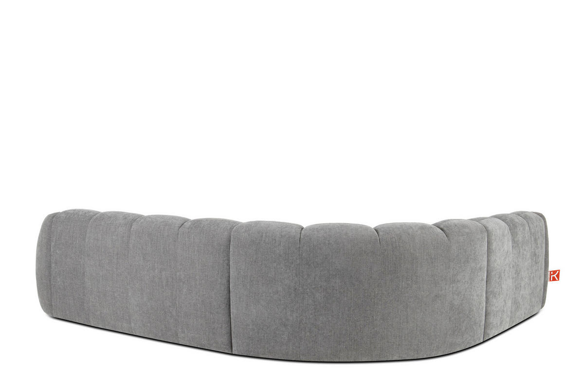 ECKSOFA LINKS FLAVA, hell Aschgrau - Hellgrau, Holz/Holzwerkstoff (310/270cm) - KONSIMO®