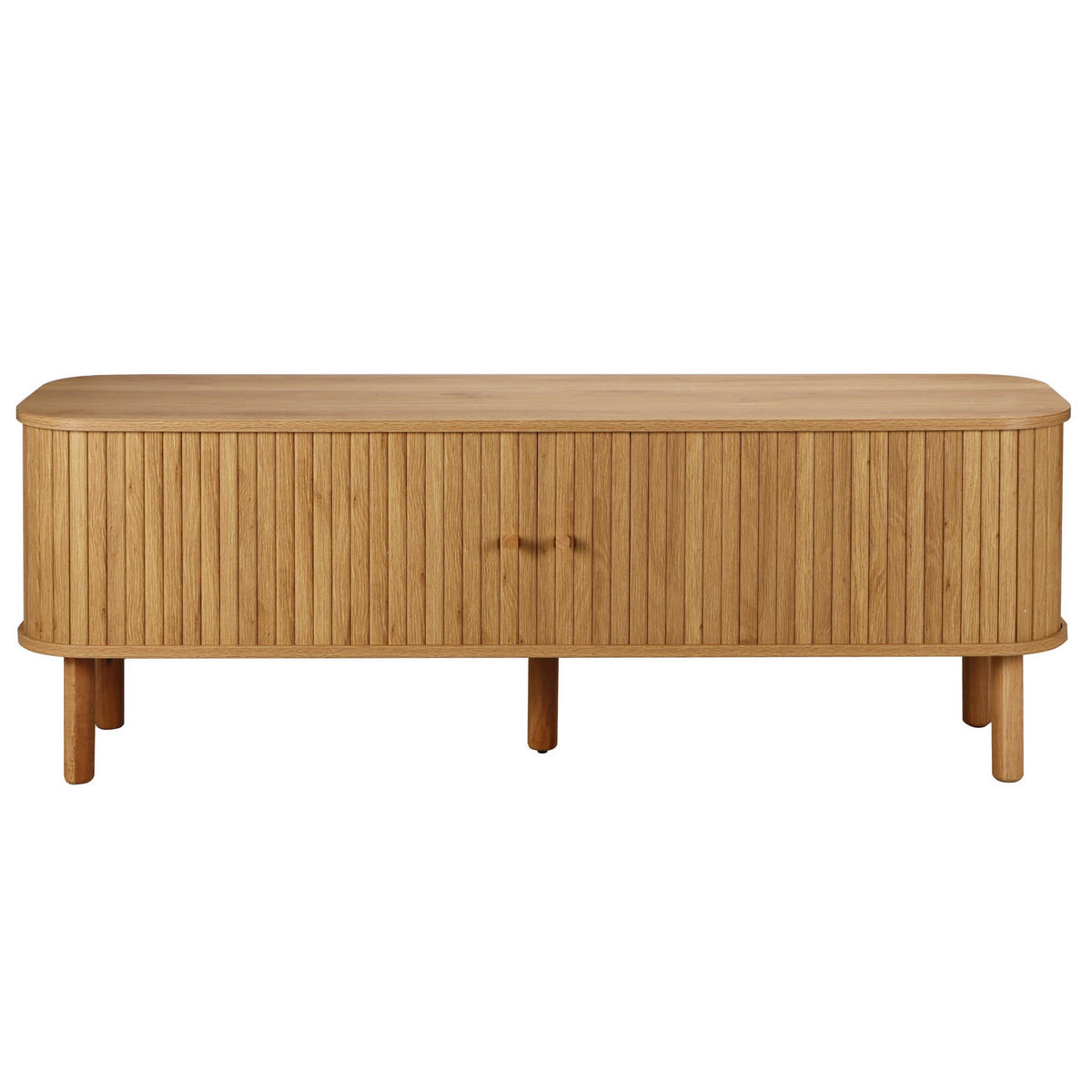 TV-SCHRANK, helles Holzeffekt - Beige, Holz (40/55/150cm) - Oviala