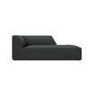 CHAISELONGUE rechts Ruby aus Cord schwarz - Schwarz, Textil (93/69/180cm) - Micadoni