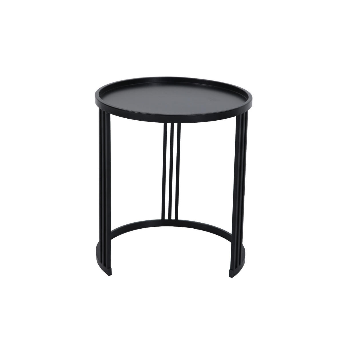 BEISTELLTISCH Ladar 2er Set Schwarz - Schwarz, Metall (41/41/46cm) - SVITA