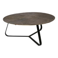 COUCHTISCH Kae Schwarz 79/79/32cm - Schwarz, Metall (79/79/32cm) - PTMD Collection