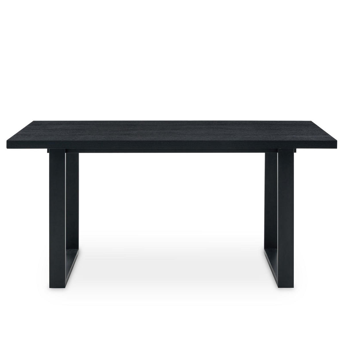 ESSTISCH LESINA schwarz - Schwarz, Holzwerkstoff (80/160/77cm) - IDIMEX