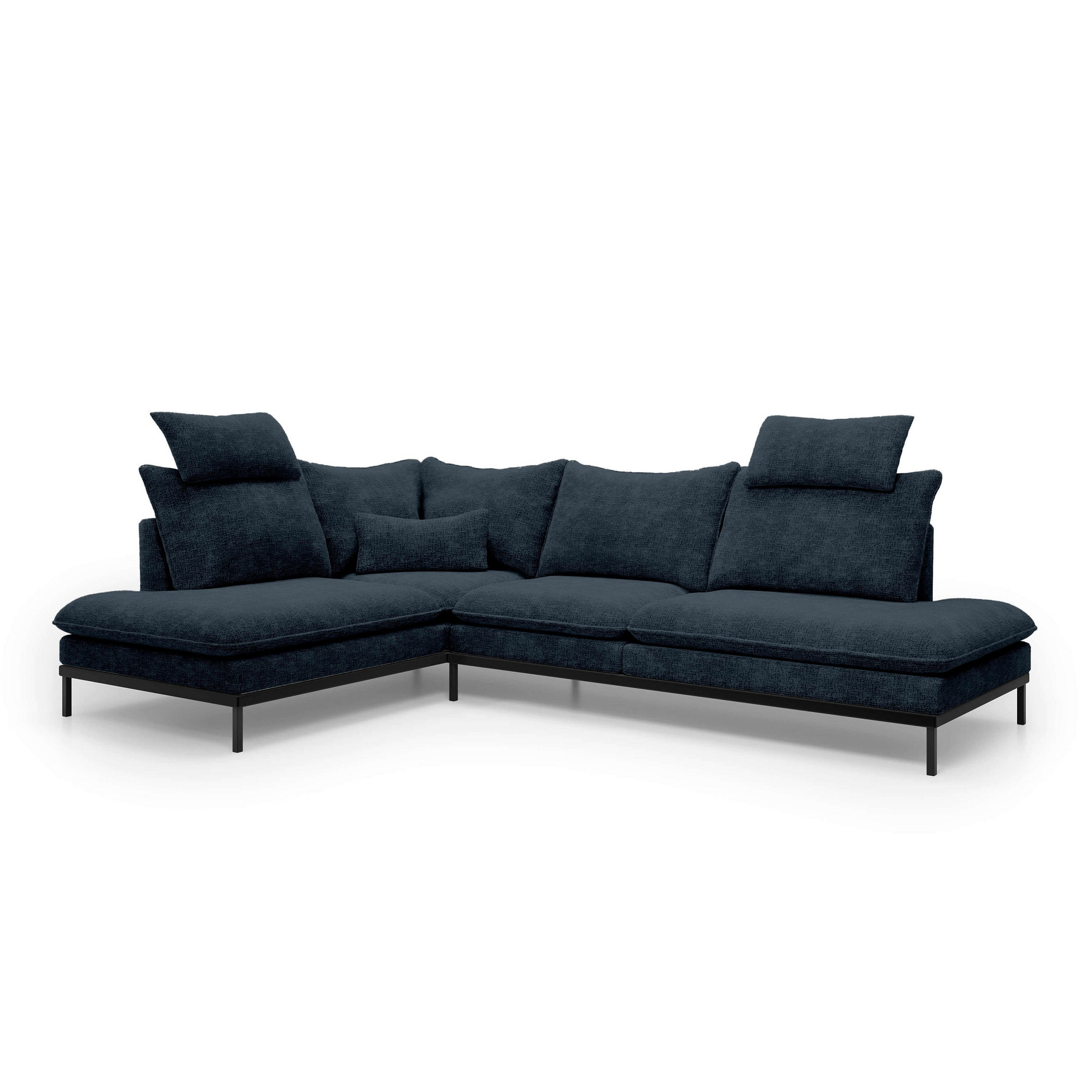 Pillovely Ecksofa Mehrfarbig 293x90x198 cm