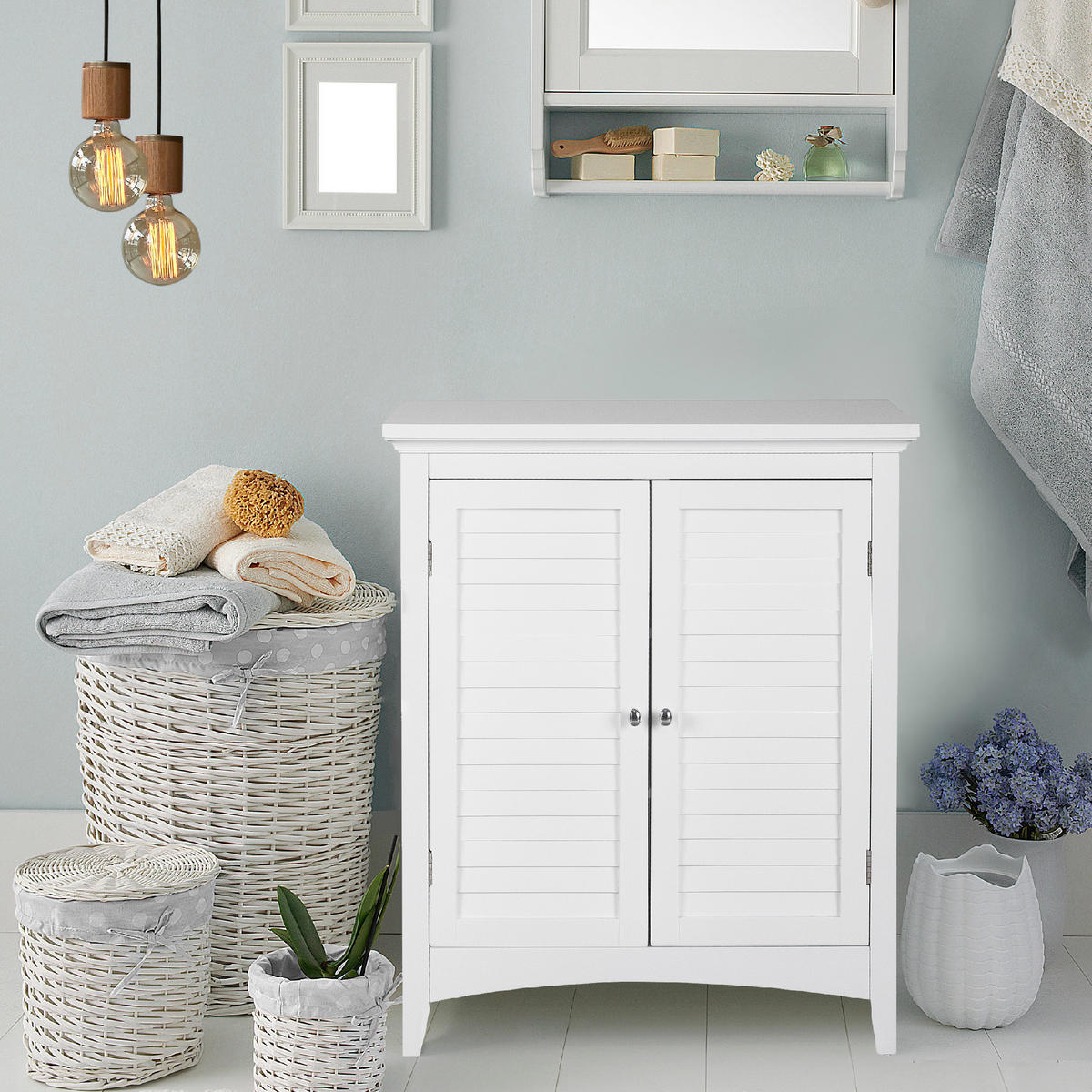 MIDISCHRANK Weiß - Weiß, Holzwerkstoff (33/81.3/81.3cm) - Teamson Home