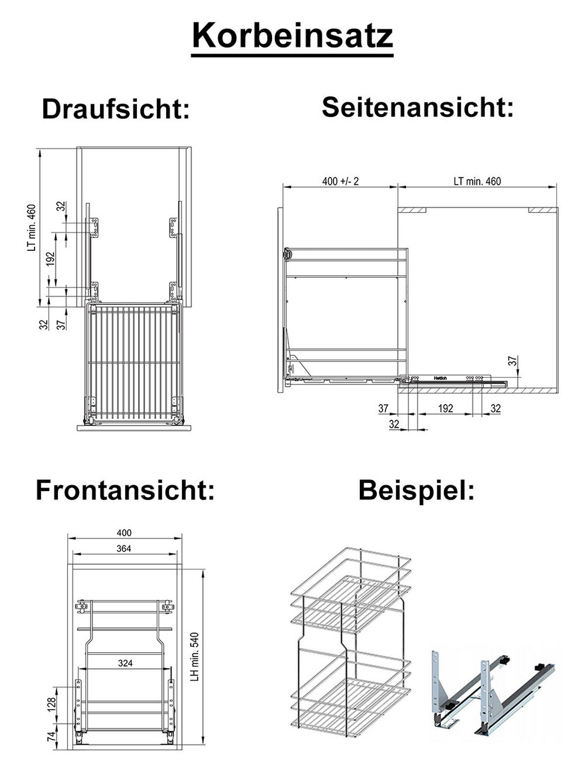 APOTHEKERSCHRANK Kvantum 2D14K/40/kargo Mint Matt / Lava Matt 40 / 59 / 207cm - Dunkelgrau/Mintgrün, Holz/Holzwerkstoff (40/207/59cm) - Feldmann-Wohnen