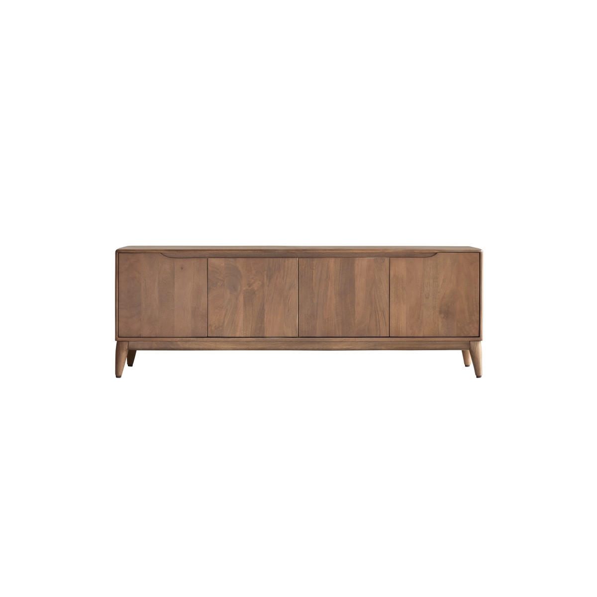 TV-SCHRANK Gabrielle Dunkelbraun aus Mango - Dunkelbraun, Holz (160/56/40cm) - Tikamoon