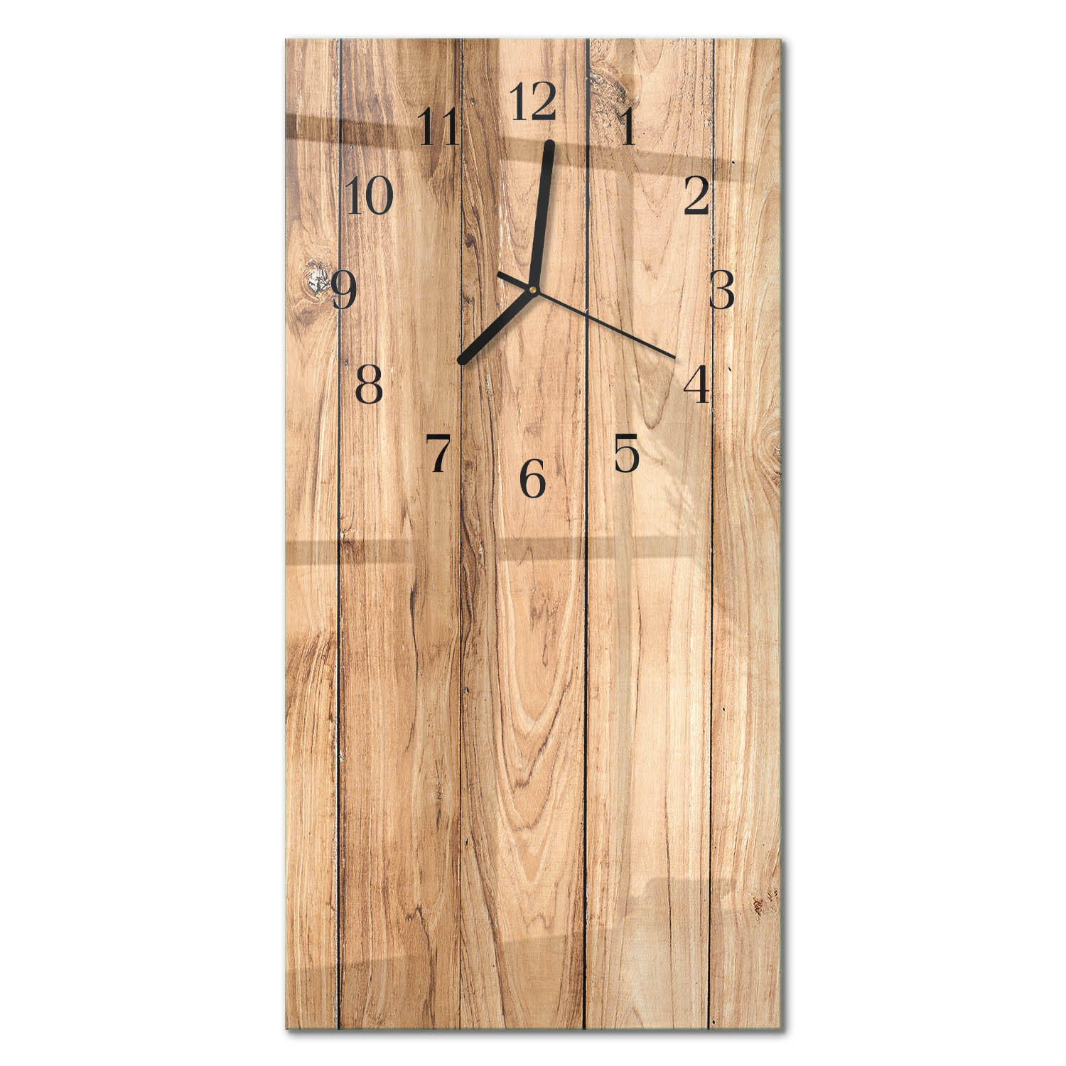 WANDUHR 60x30 cm - Nacht des Horizonts - Beige, Glas (30/60/0.4cm) - TULUP